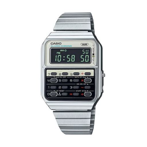 Casio Vintage CA-500WE-7BEF Digitalur, Silver, 34 mm