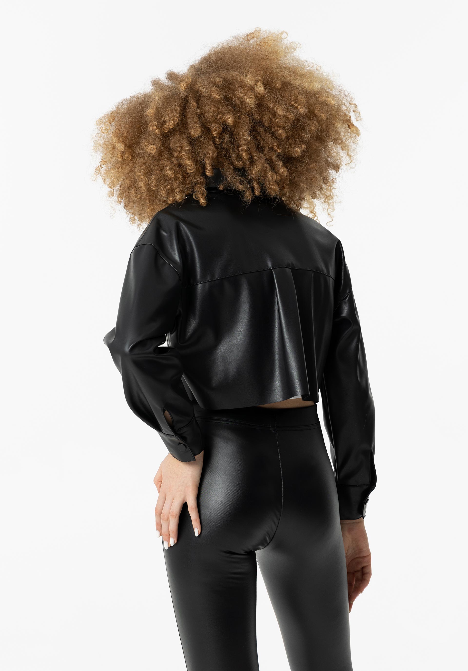 Camisa Cropped Efeito Pele