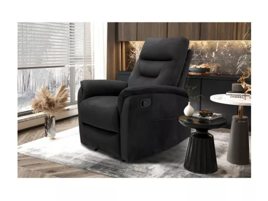 Fauteuil relaxation relevable manuellement PARIS coloris noir