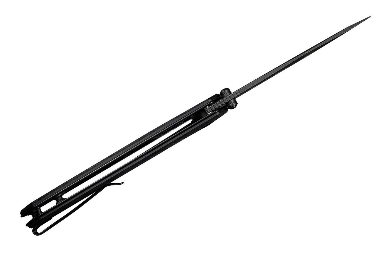 Civivi Tacticorix C23055-1 Blackwashed Nitro-V, Black G10, zakmes