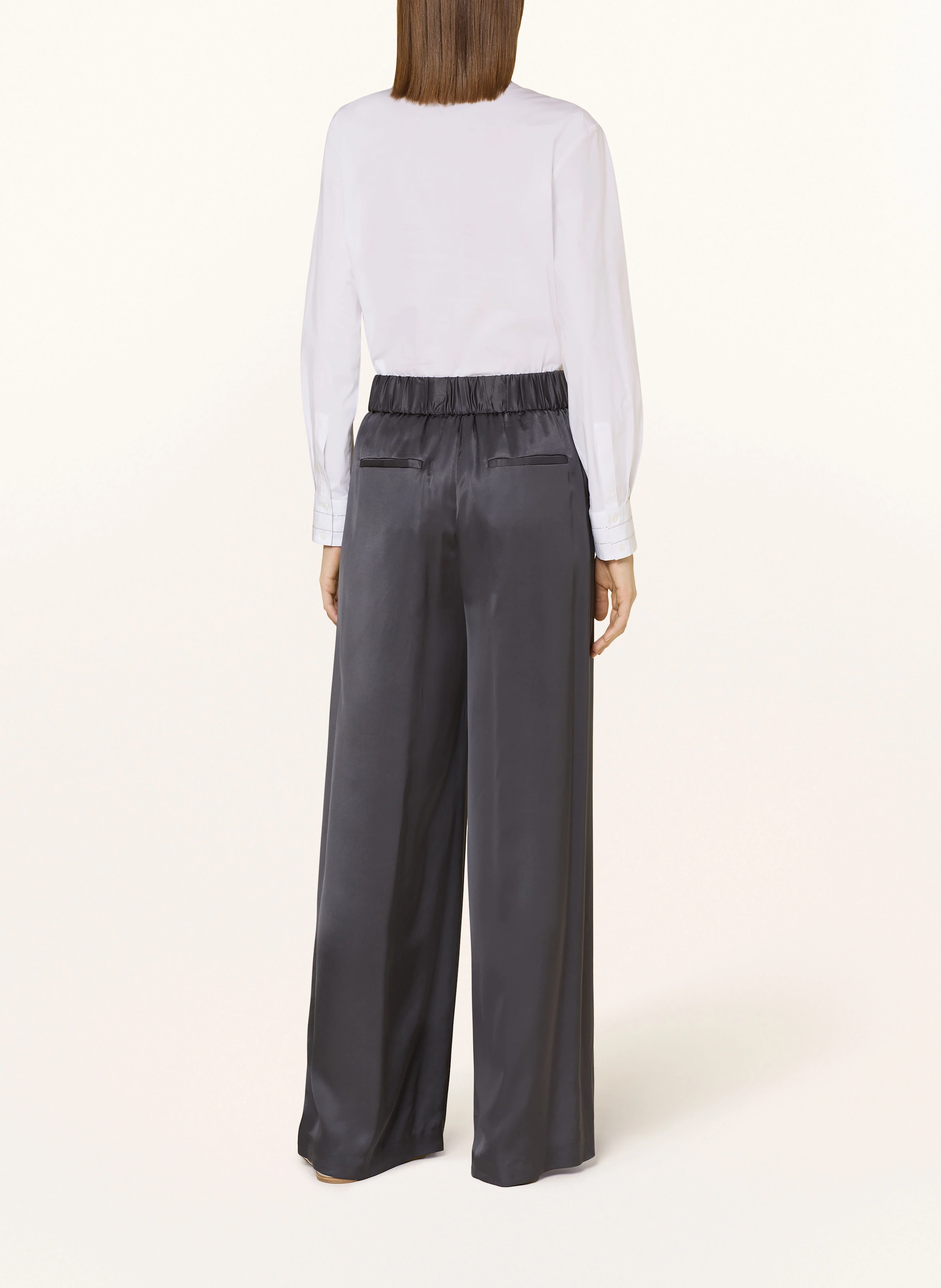 PESERICO Marlenehose aus Satin