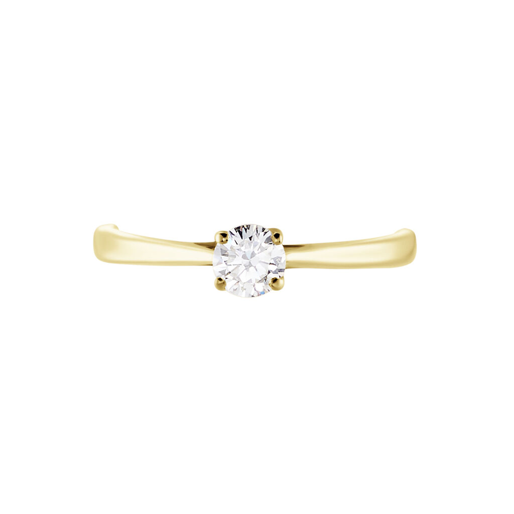 Bague Solitaire Aphrodite Or Jaune Diamant