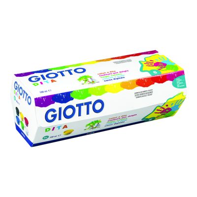 Giotto Dita - 6 pots peinture - au doigt -