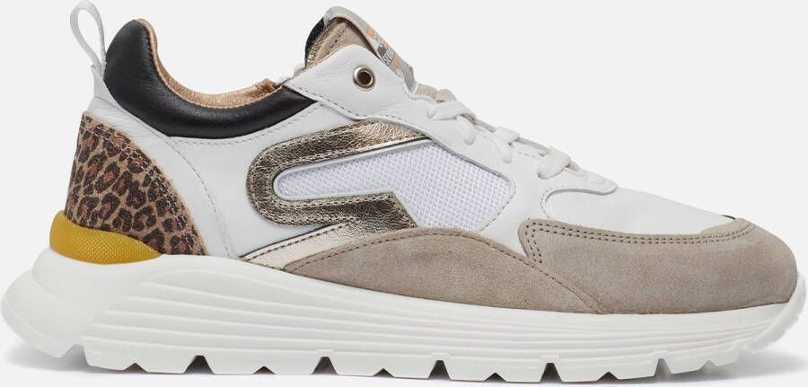 Giga G4110 Lage sneakers Leren Sneaker Meisjes Kids Wit