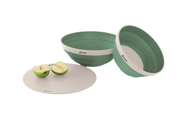 Outwell Collaps Schüssel und Sieb Set 3 teilig