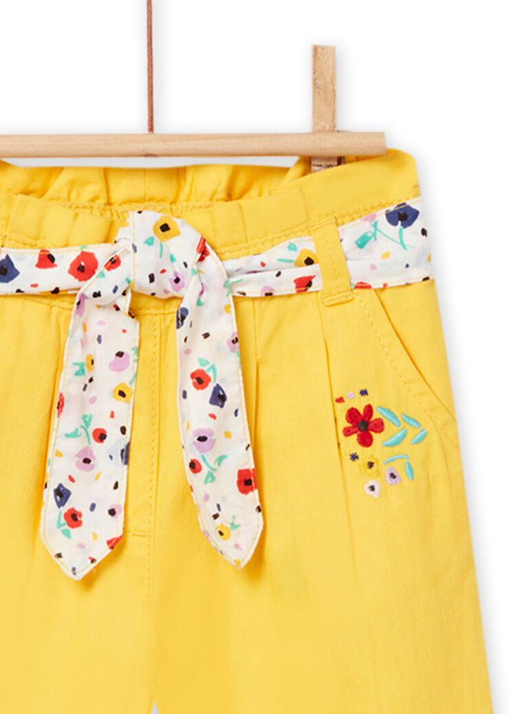 Pantalon jaune bébé fille