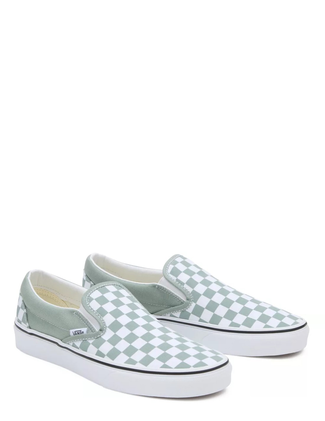vans Sneakers Femme UA Classic Slip-on Blanc/Menthe