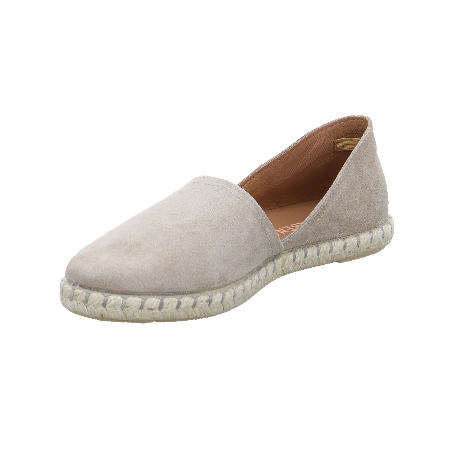 VERBENAS Espadrille Taupe Leder