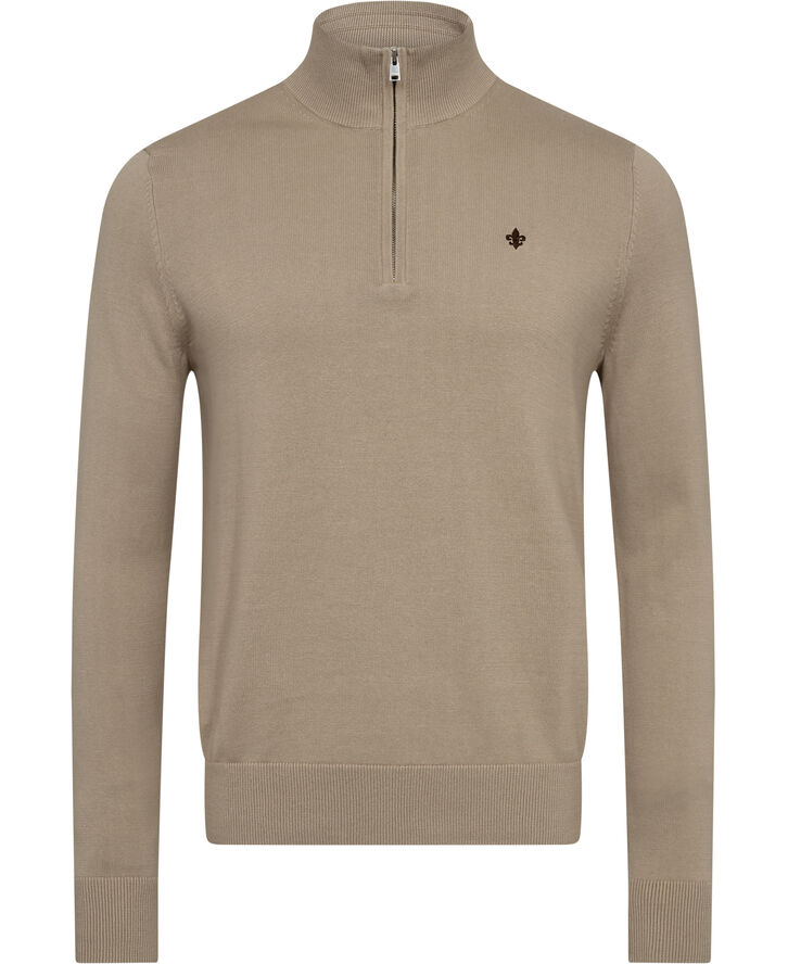 Morris Stockholm Brian Half Zip Khaki
