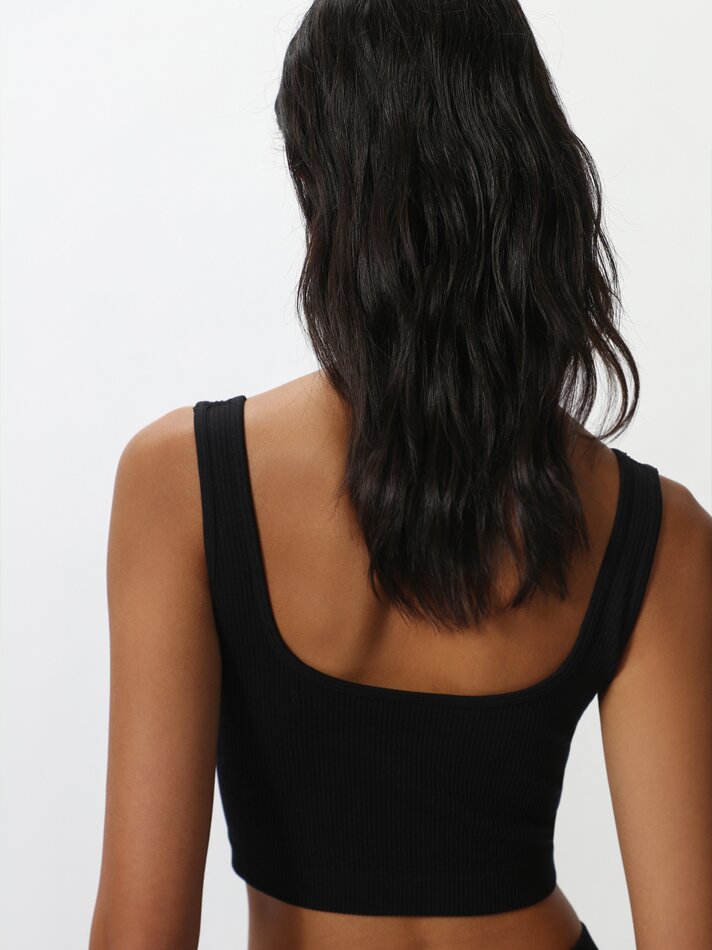 Top sem costura - Preto