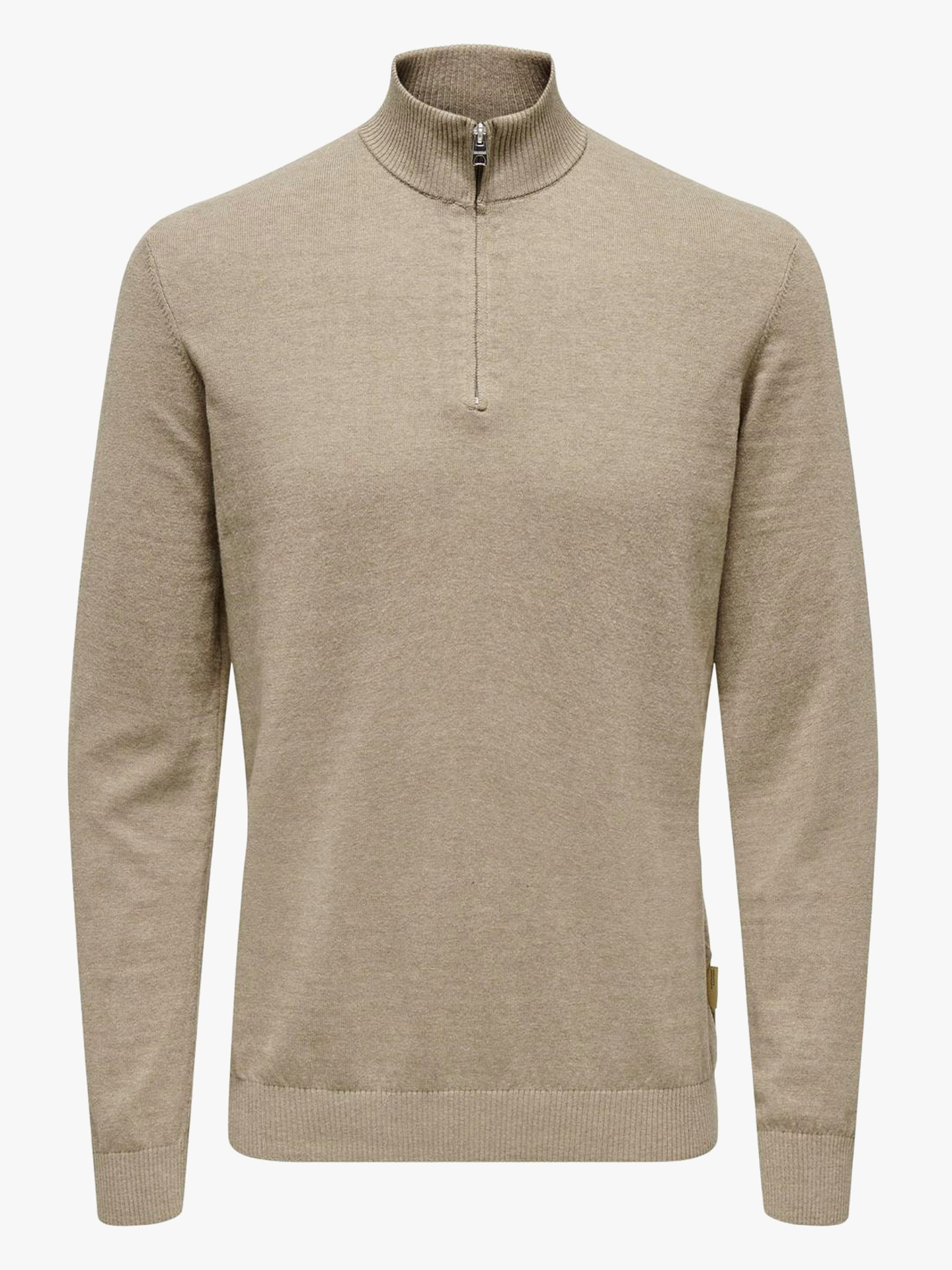 Loui Reg Mel Half Zip Knit