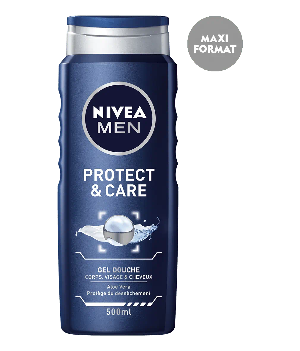 GEL DOUCHE 3 EN 1 HOMME PROTECT & CARE A L'ALOE VERA