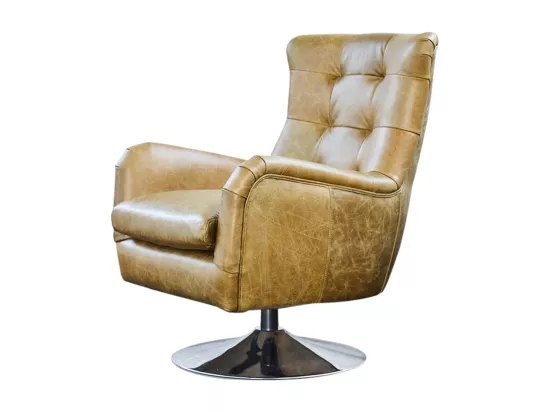 Fauteuil - Vert cuir - RELEXA