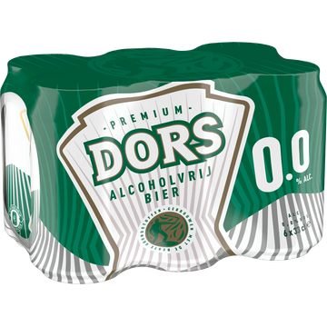 Dors - Alcoholvrij Bier 0.0% - Blik - 6 x 330 ML