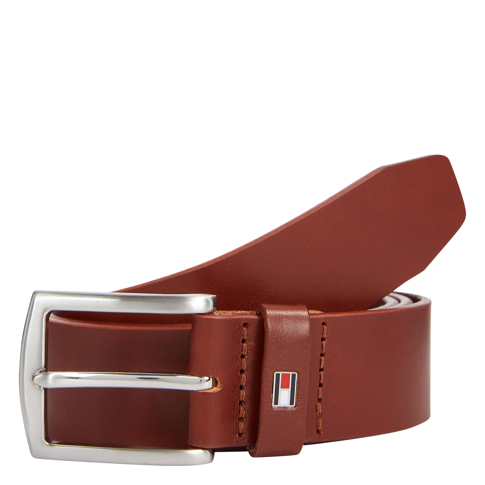Ceinture à boucle en cuir | Marron