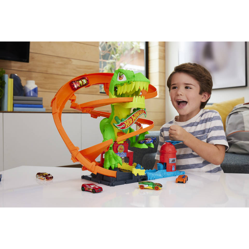 Hot Wheels T-Rex Blaze Battle autobaan