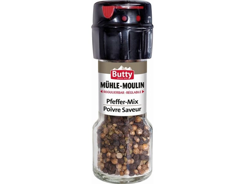Butty Mühle Pfeffer-Mix 30 g Pfeffer-Mix in praktischer Handmühle