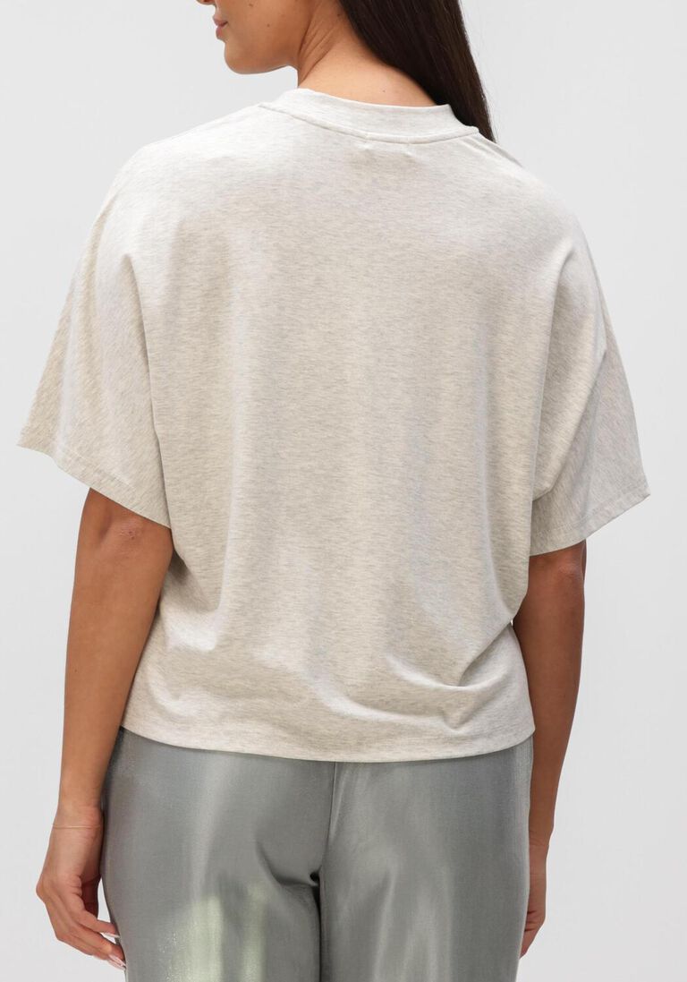 lichtgrijze aimee the label t-shirt yara tee