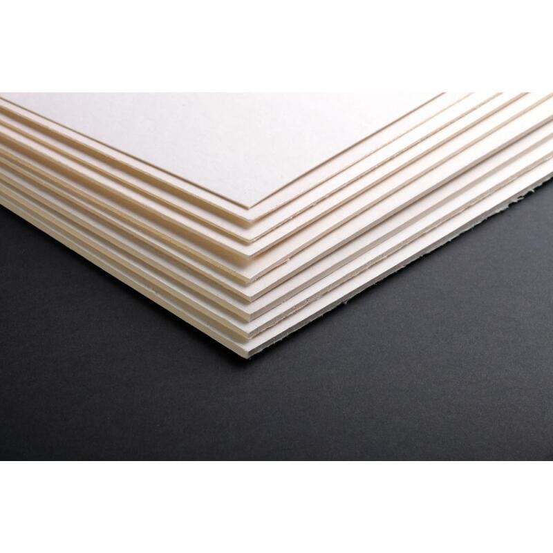 Carton Bois 3,3mm 1F 80x120cm 1650g - Ivoire