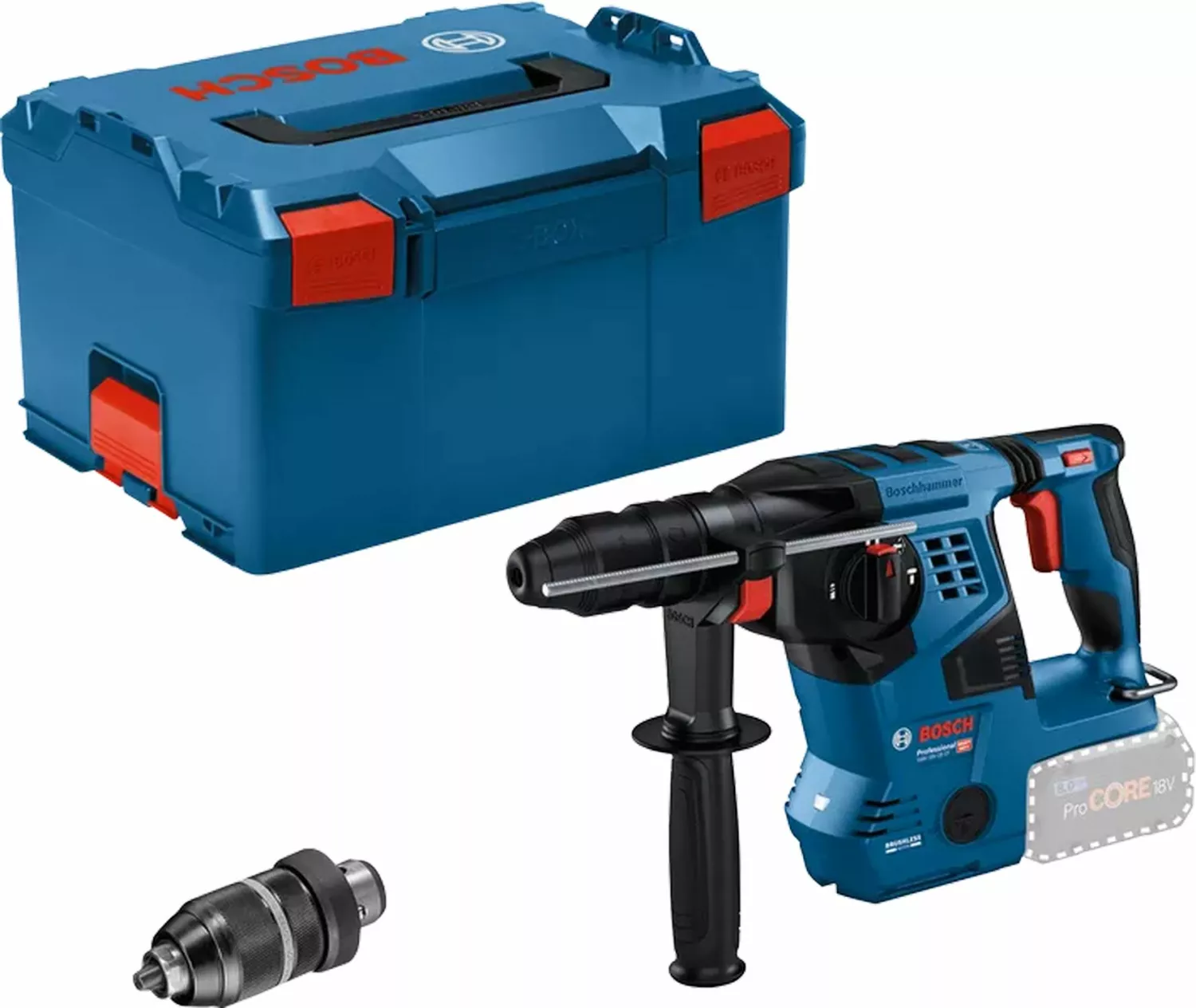 Bosch GBH 18V-28 CF 18C accu SDS-plus Combihamer in L-boxx