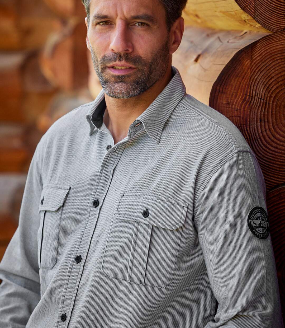 Chemise en Coton à Rayures Fantaisie