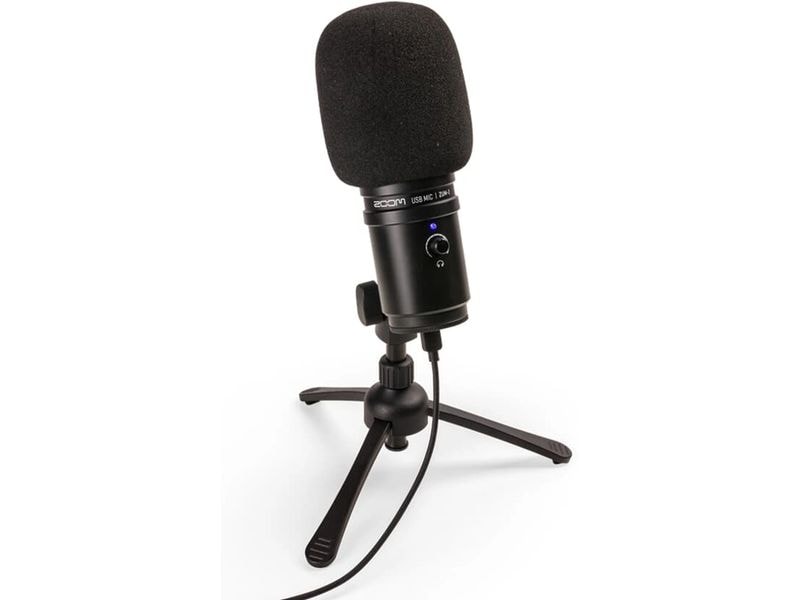 Zoom ZUM-2 USB-Mic schwarz inkl. Ständer Podcast Mikrofon
