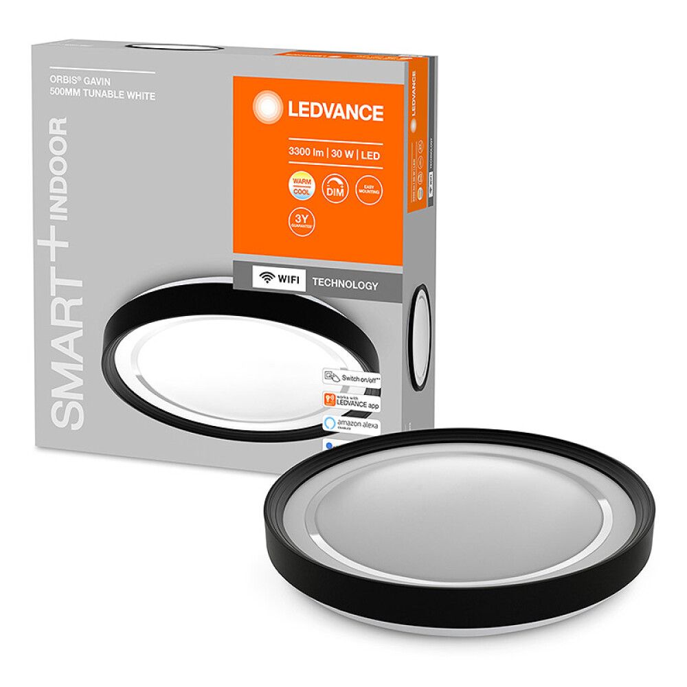 LED-PLAFOND LEDVANCE ORBIS GAVIN SMART+ WIFI 50CM SVART