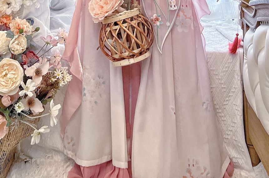 Francoix - Konijn geborduurd Hanfu kostuumset