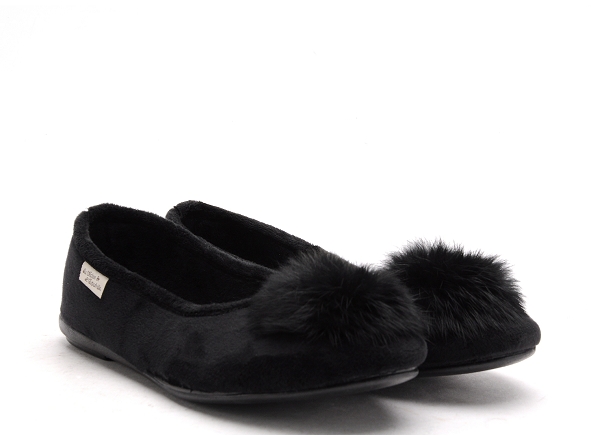 La maison de l espadrille chaussons femme 6056 6 noir