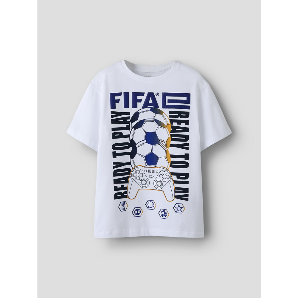 Køb Name It Bright White Nkmasekel Fifae Ss Nreg Top Box Vde