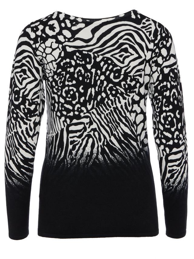 Pullover im All-Over Animaldesign