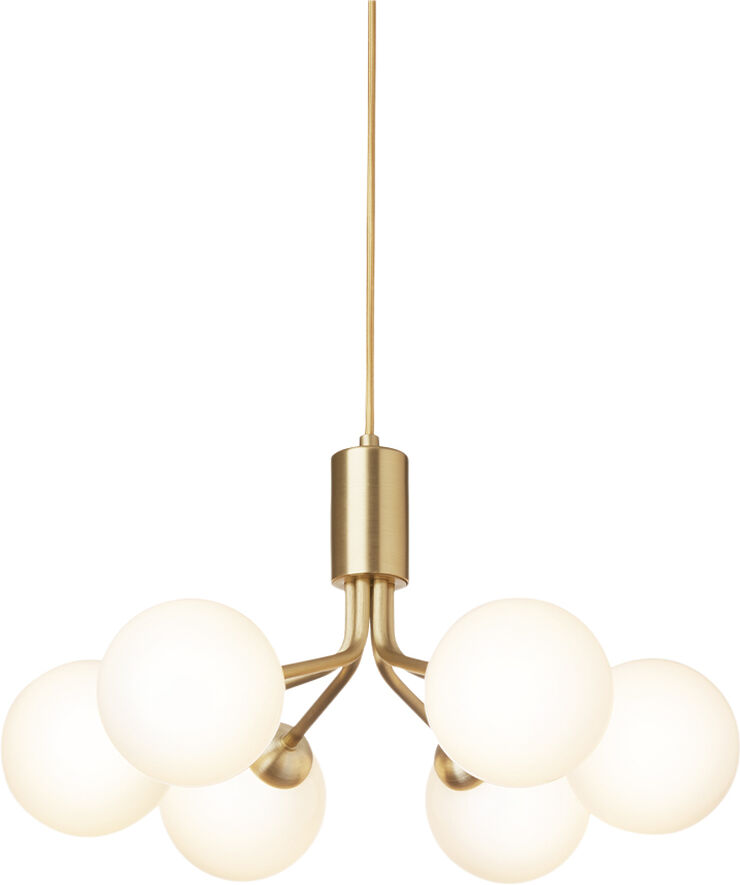 Nuura Apiales 6, brushed brass / opal Brushed brass / opal