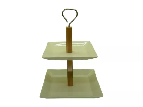 Pot en métal vert 19,5x19,5x27h