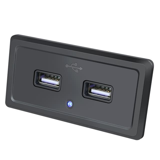 Biloplader Ladepanel med 2 USB-stik