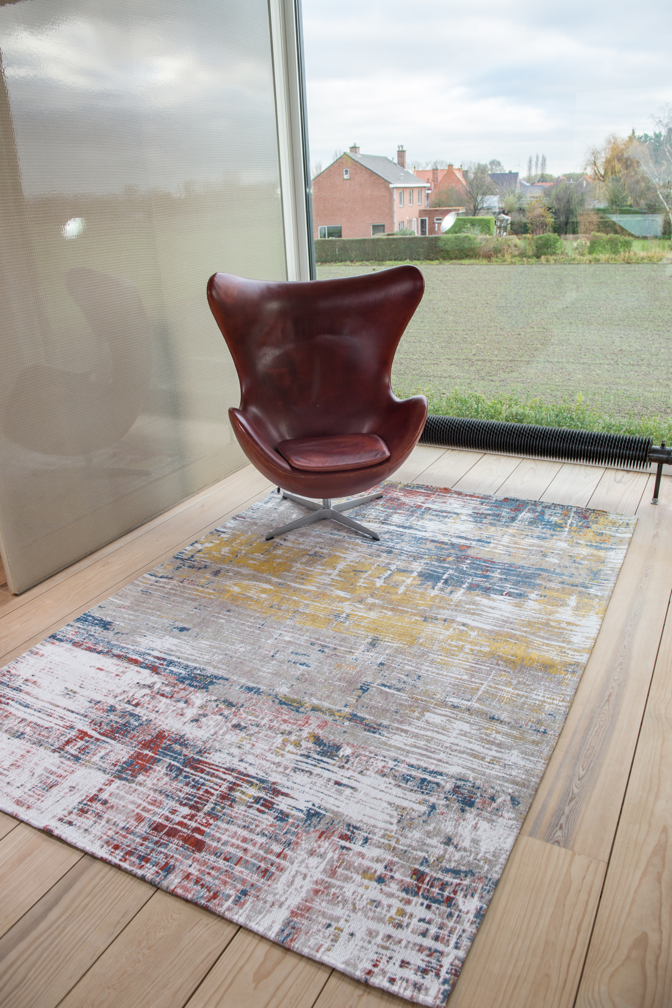 Ecorugs vloerkleed Streaks multicolor ∅ 240 cm