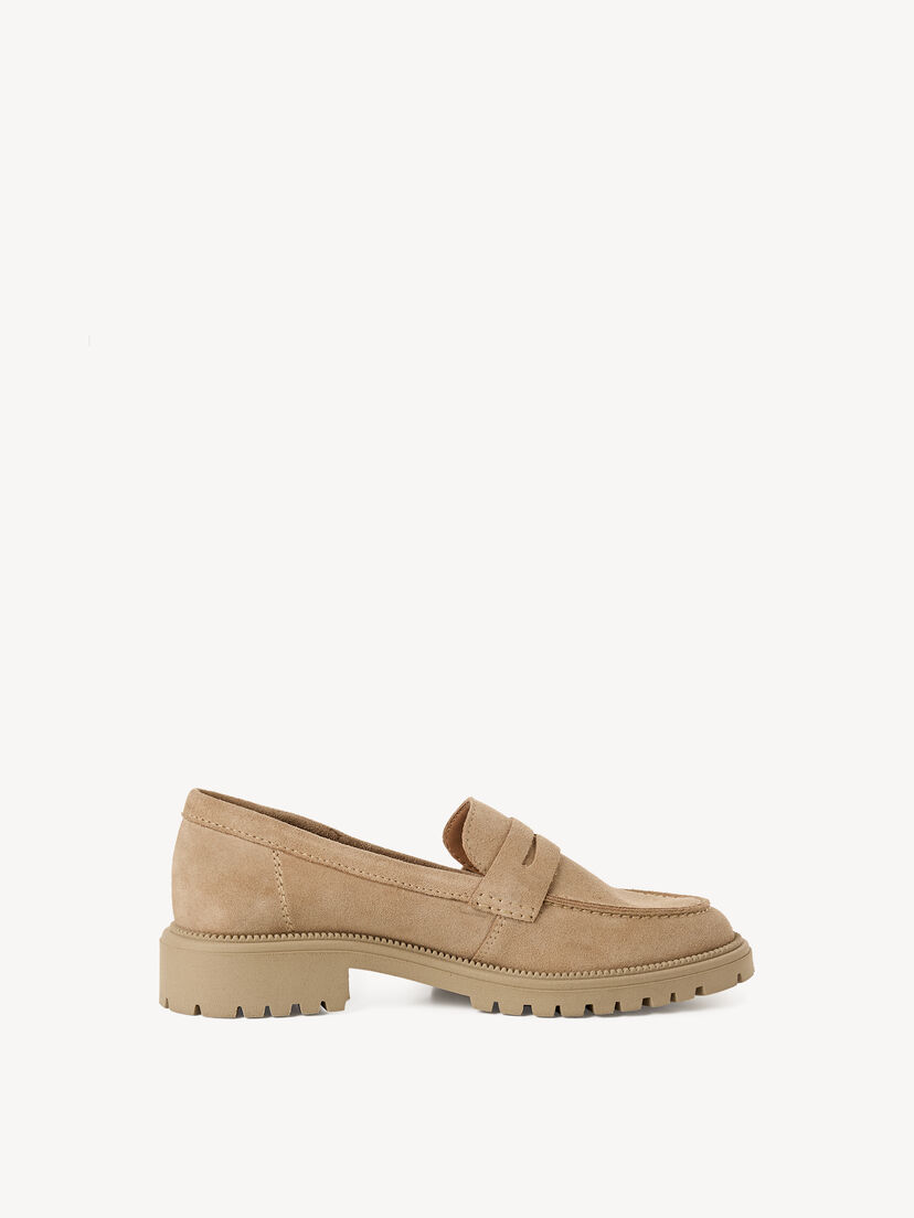 Leren Instappers - beige