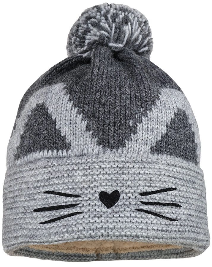 Wintermütze MINI CATS in metallmeliert/grau