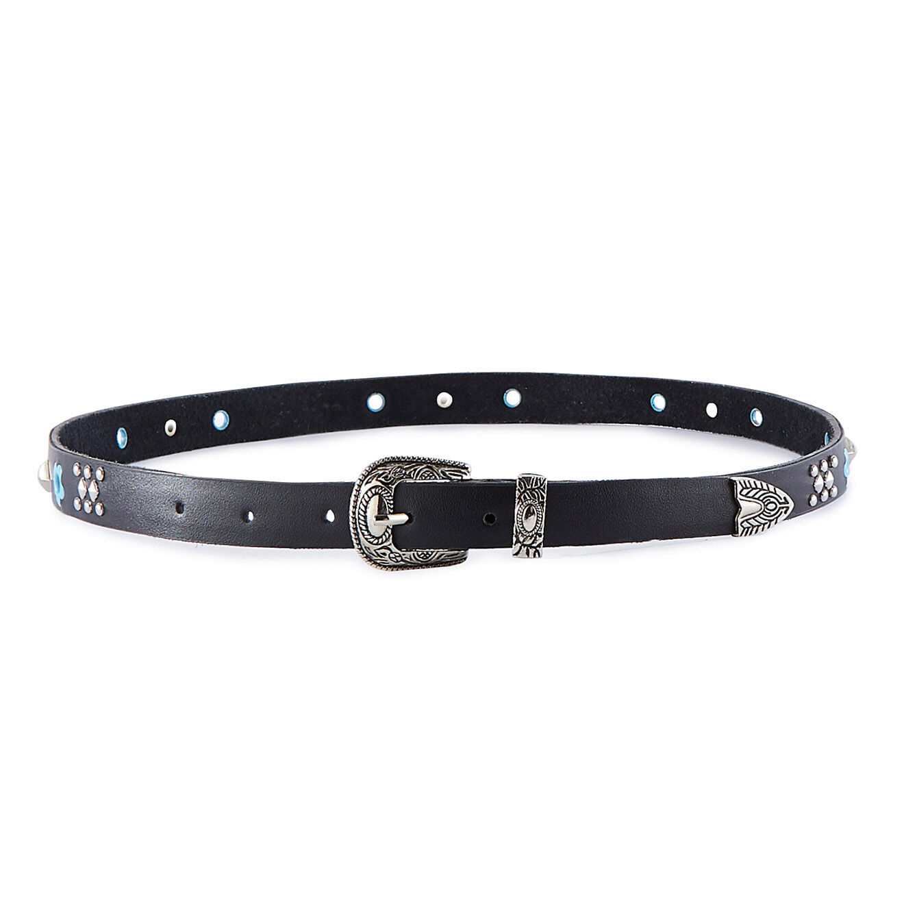 Wild Ceinture en Cuir Discopop noire