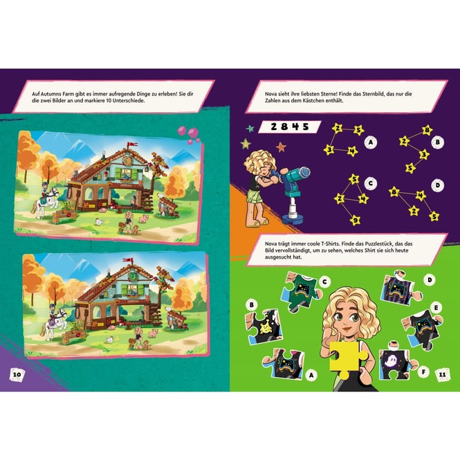 LEGO® FRIENDS - Eine Sternschnuppe für Nova - Rätsel, Comics, Geschichte