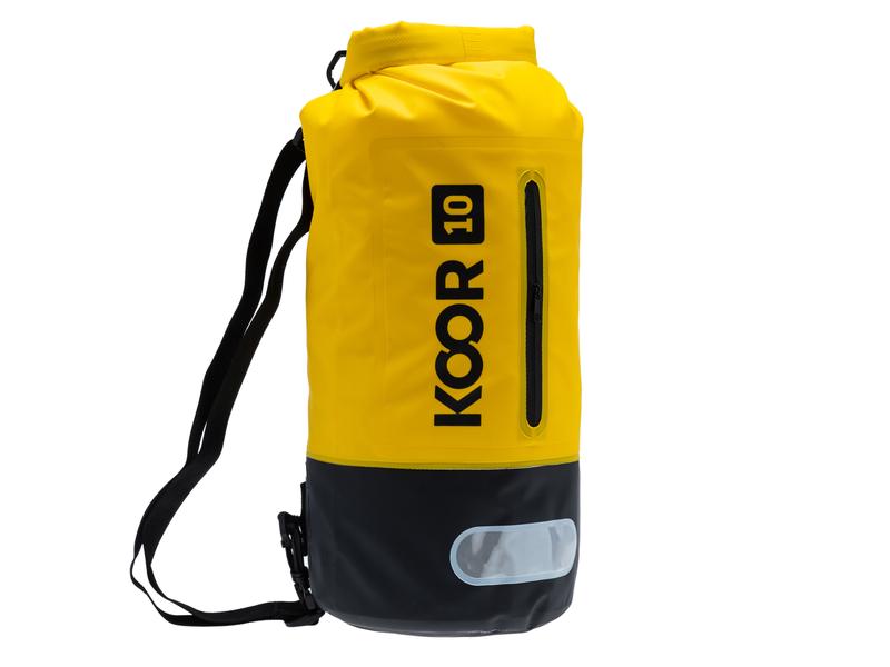 KOOR Dry Bag Toore Gelb 10 l Wasserdichter Schwimmsack