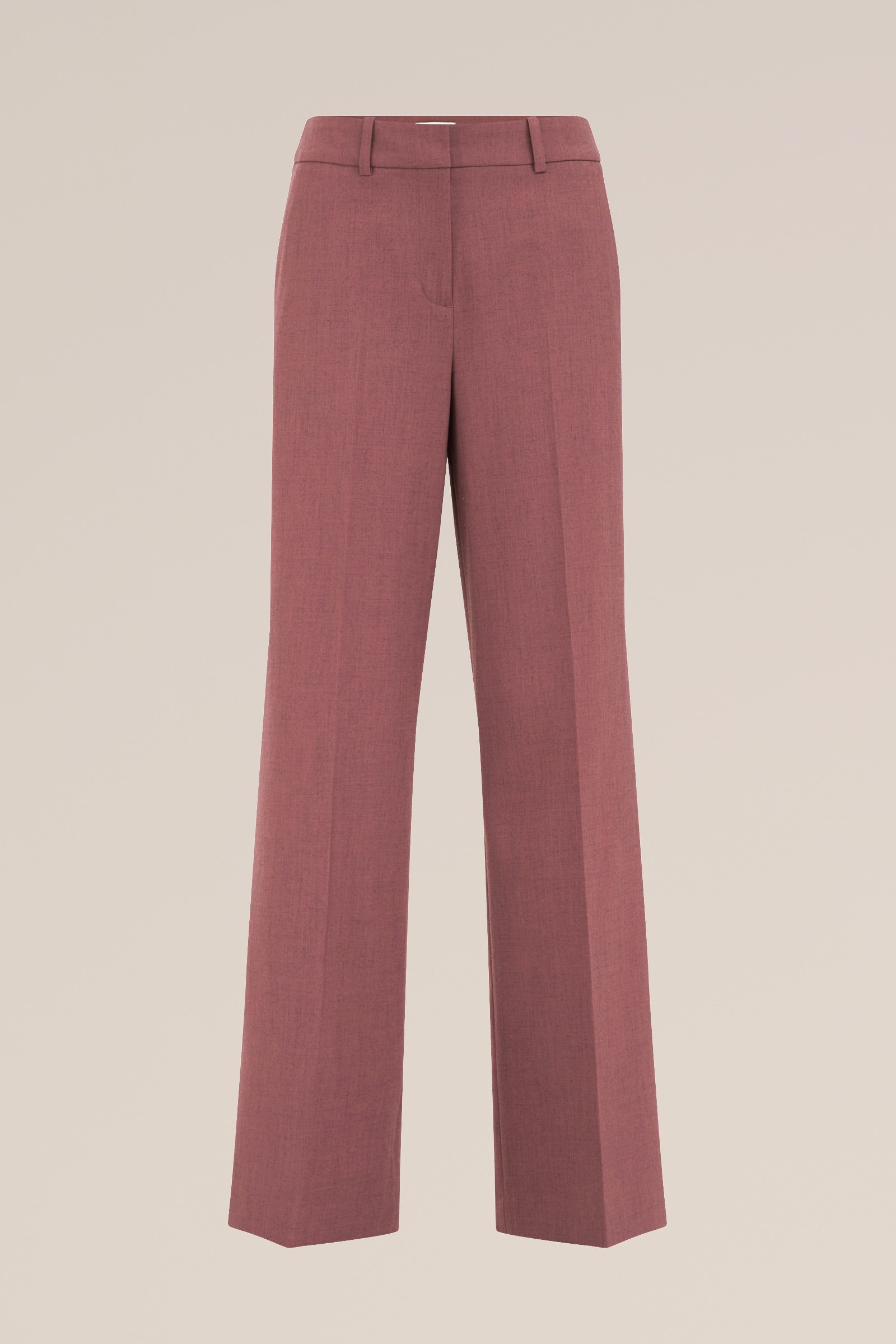 regular fit pantalon WE Fashion Donkerrood
