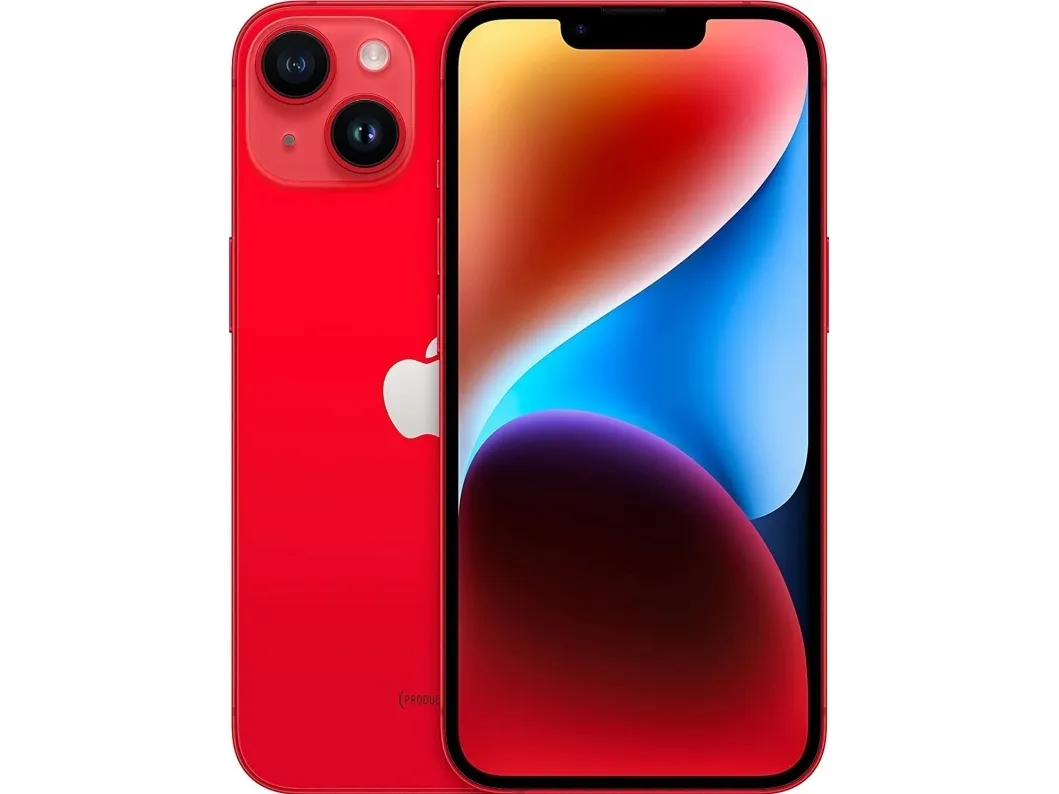 Apple iPhone 14 - (PRODUCT) RED - 5G smartphone - dual-SIM / Intern hukommelse 256 GB - OLED-skærm - 6.1
