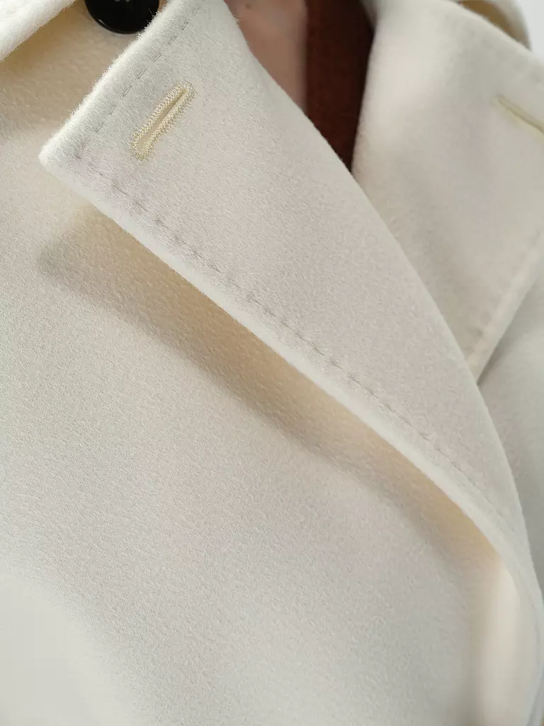MAX MARA STUDIO Wollmantel BCOLLAG weiss