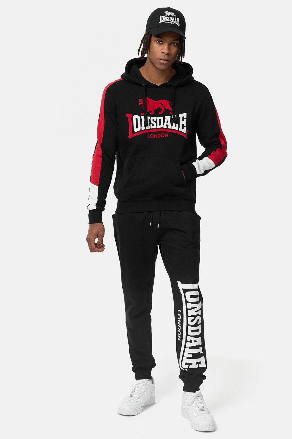 Lonsdale Herren Kapuzensweatshirt normale Passform LANGWELL