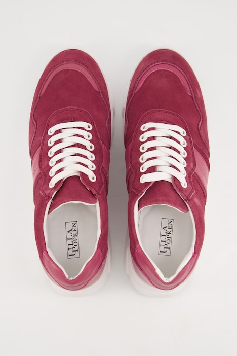 Leder-Sneaker, Chunky-Sohle, Wechselfußbett, Weite H