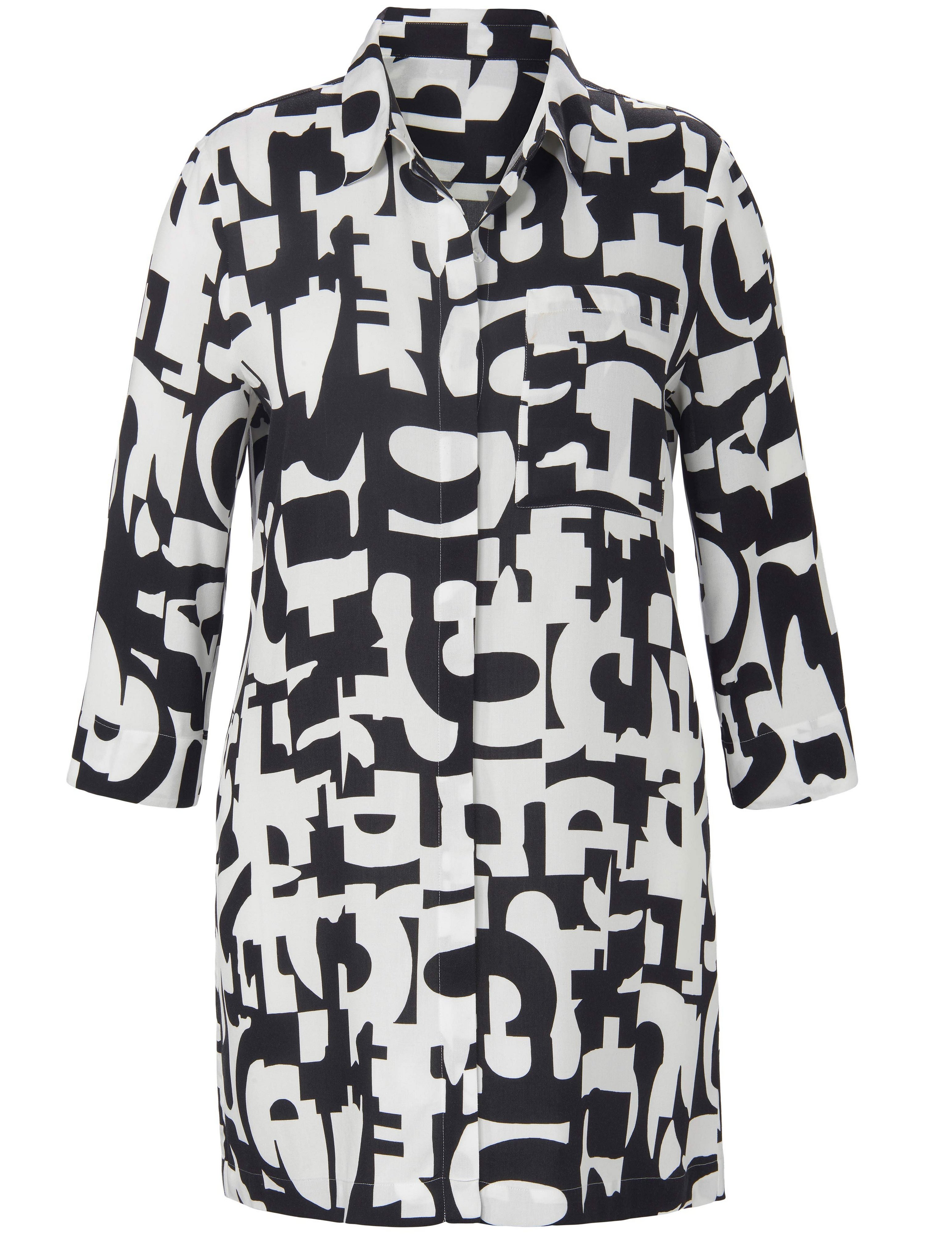 Long-Bluse mit 3/4-Arm