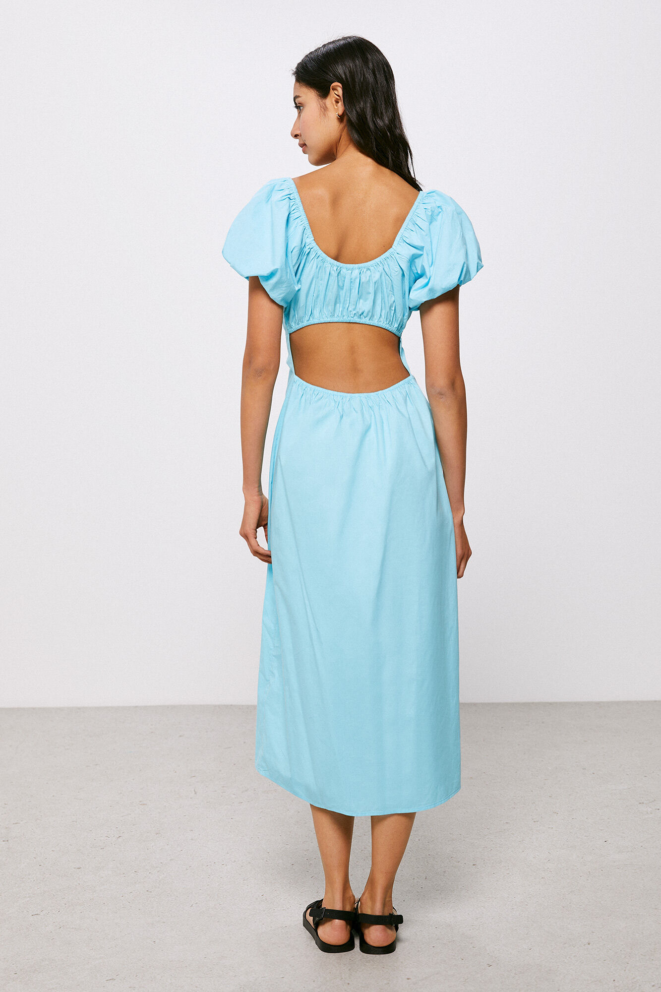 Vestido curto azul