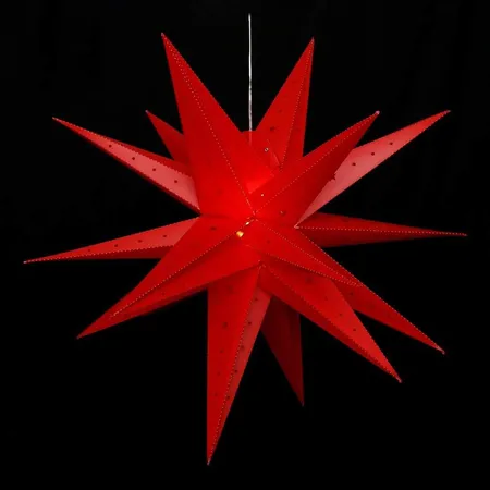 Sigro Kunststoff Falkensteiner Adventsstern 18 Spitzen zum Aufklappen, rot 80 x 80 x 80 cm