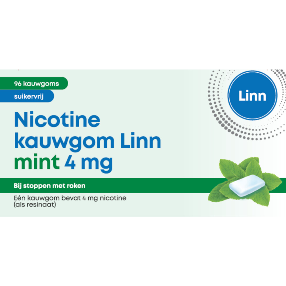 Linn Nicotine Kauwgom Mint 4 mg96 stuks