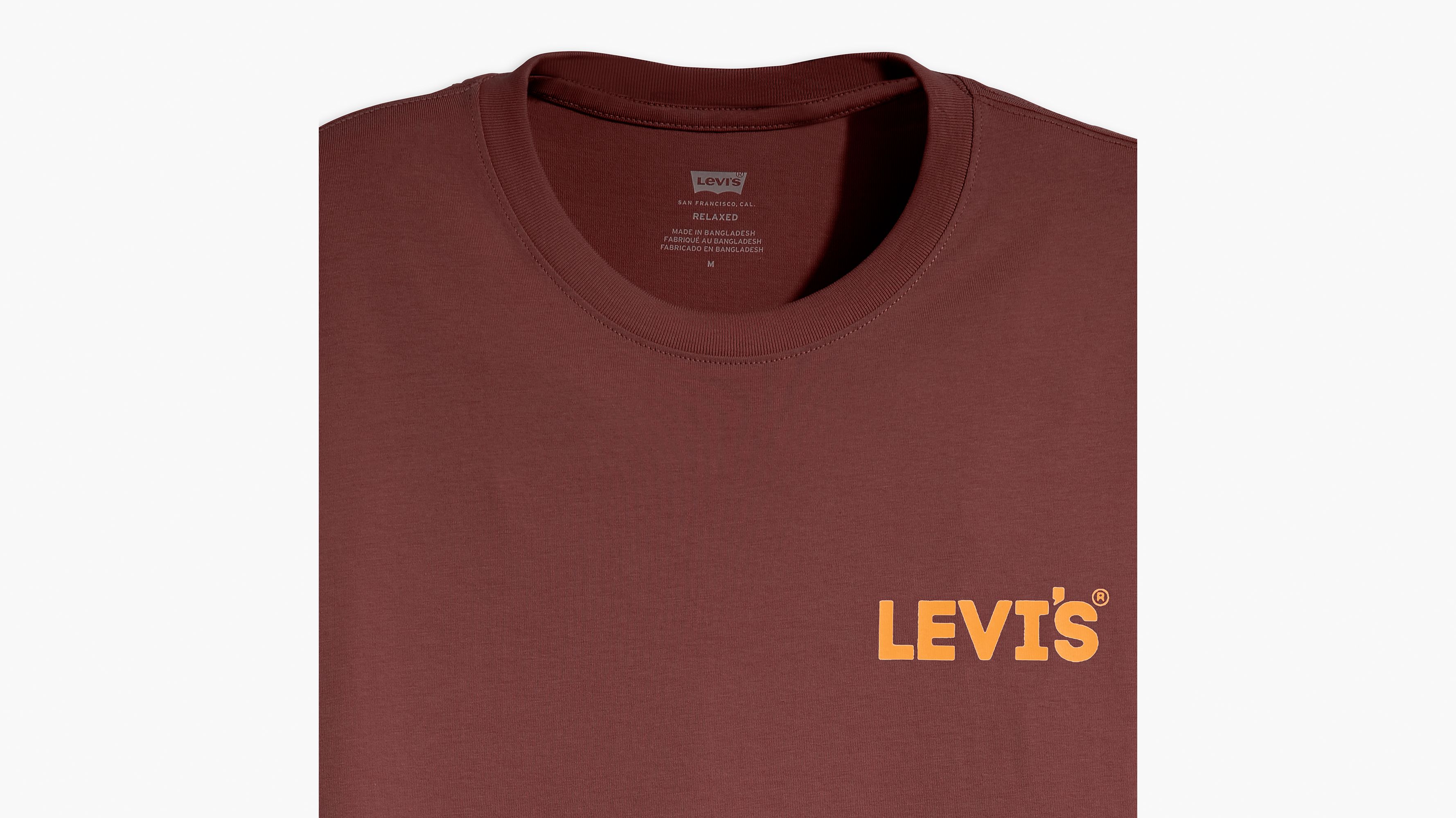 T-shirt graphique Relaxed - Headline Logo Red Mahogany - Rouge